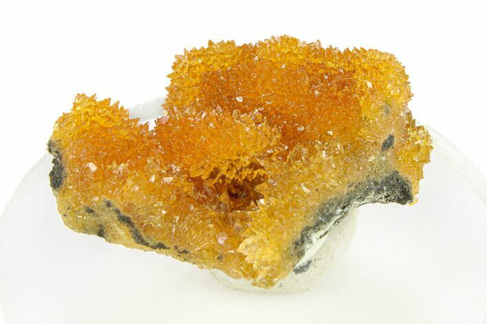 Intense Orange Calcite Crystal Cluster - Poland #282256